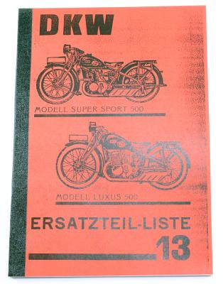 DKW Ersatzteilliste Nr. 13  