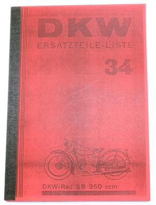 DKW Ersatzteilliste Nr. 34  