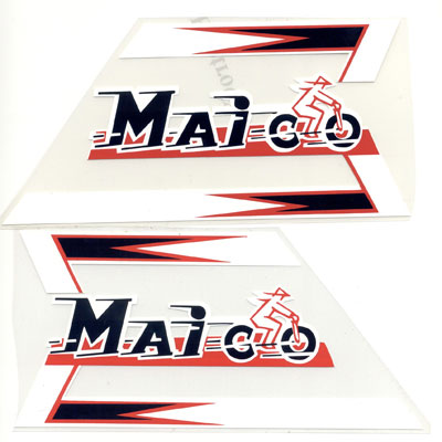 Maico: "Maico" mit Motorrad 