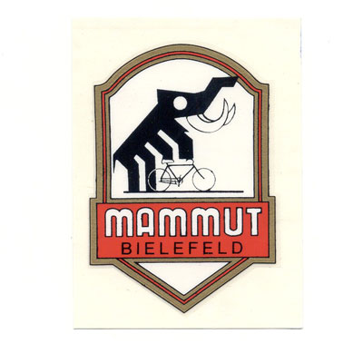 Mammut: "Mammut Bielefeld" mit Emblem 