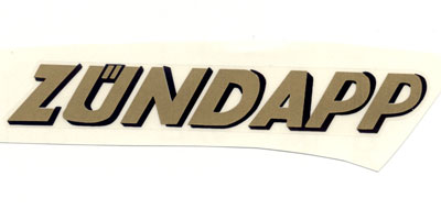 Zündapp: "Zündapp" (Schrägschrift) 