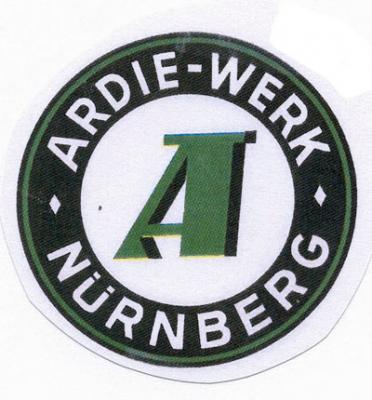 Ardie: "Ardie-Werk Nürnberg" mit A im Kreis 