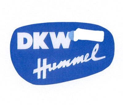 DKW: "DKW Hummel" (weiß) 