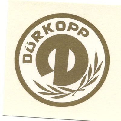 Dürkopp: "Dürkopp" mit D und Laub 