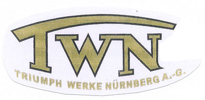 Triumph (D): "TWN Triumph Werke Nürnberg A.-G." 