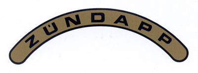 Zündapp: "Zündapp" (gebogen) 