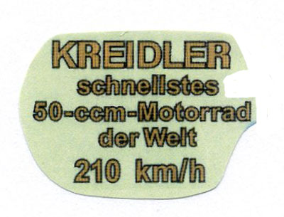 Kreidler: "Kreidler schnellstes 50 ccm Motor..." 