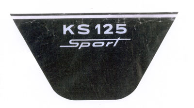 Zündapp: "KS 125 Sport" mit Latz 