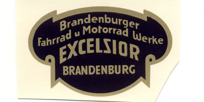 Excelsior: "Brandenburger Fahrrad Motorrad Werke 
