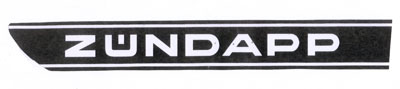 Zündapp: "Zündapp" mit Streifen 