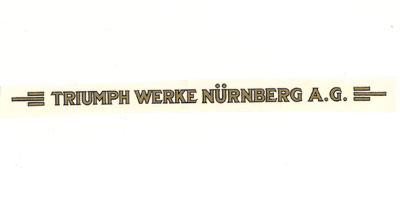 Triumph (D): "Triumph Werke Nürnberg A.G." 