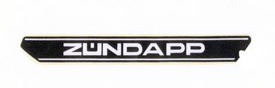 Zündapp: "Zündapp" mit Streifen 