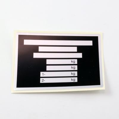 Typschild blanko (zum kleben) 